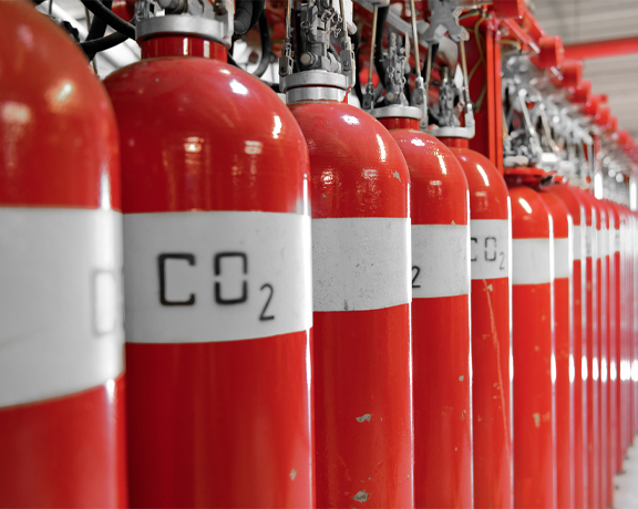 Co2meter Fire Suppression cylinders pic